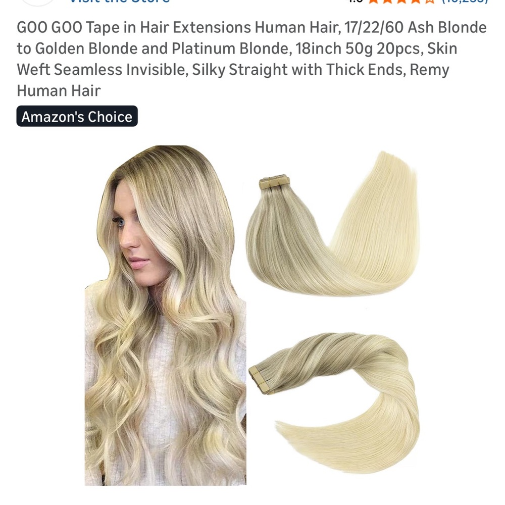 💎Tape-in Hair Extensions - Blonde 💎